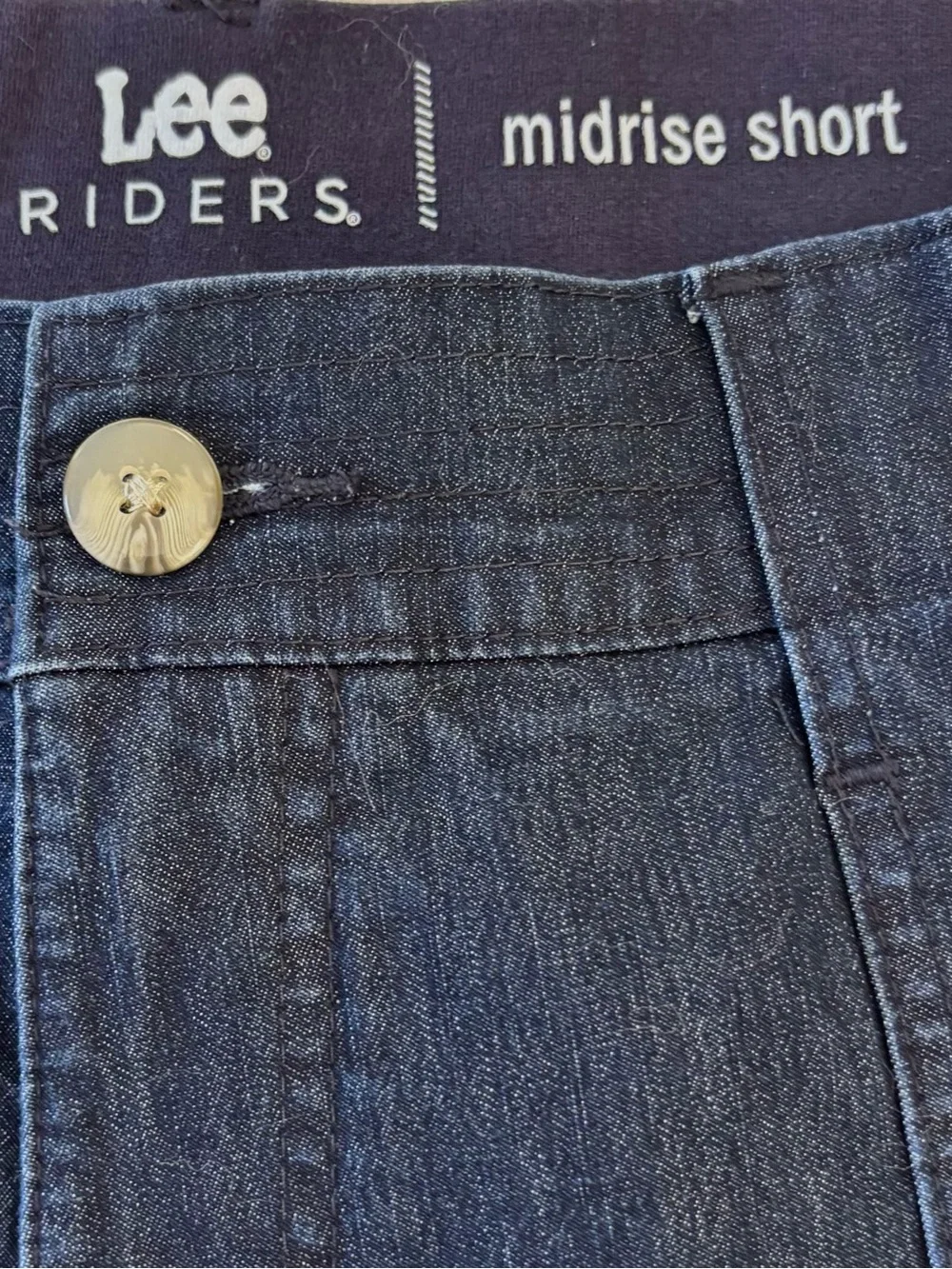 Riders by Lee Shorts Midrise Indigo Blue Denim Stretch 10M